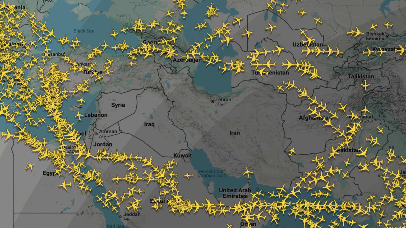 Airlines Cancel and Divert Middle East Flights Amid Iran-US Tensions Airlines Cancel and Divert Middle East Flights Amid Iran-US Tensions