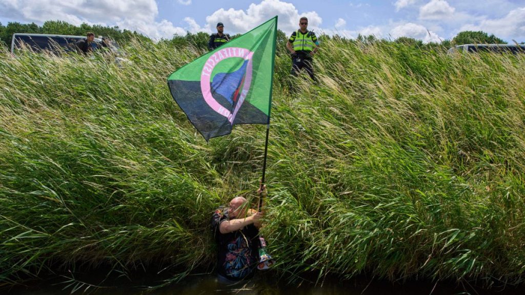 Dutch Police Disperse Climate Protest Near The Hague Before NATO Summit