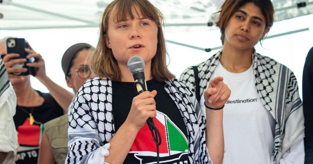 Greta Thunberg and Liam Cunningham Board Aid Ship Bound for Gaza