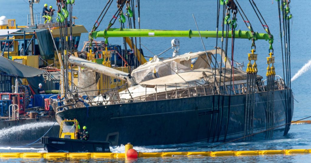 Superyacht Sank with Tech Mogul Mike Lynch Recovered by Salvage Crews