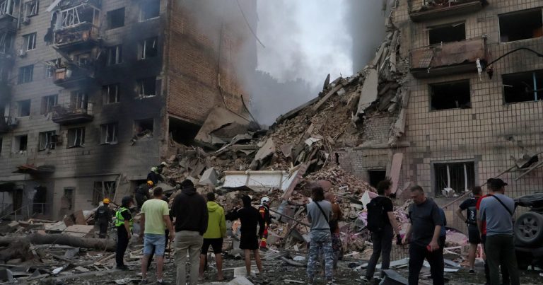 Russian Drone and Missile Strikes in Kyiv Result in 14 Deaths, Including One American, and Many Injuries