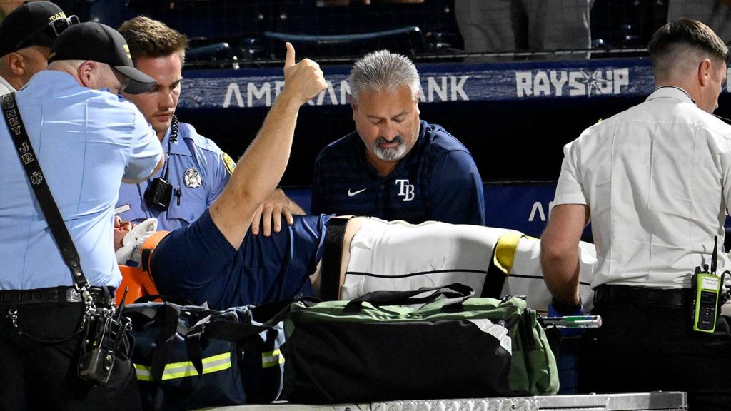 Rays Pitcher Hunter Bigge Injured by 105-MPH Foul Ball to Face