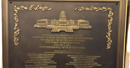 Police Officers File Lawsuit for Court Order to Display Jan. 6 Plaque at U.S. Capitol