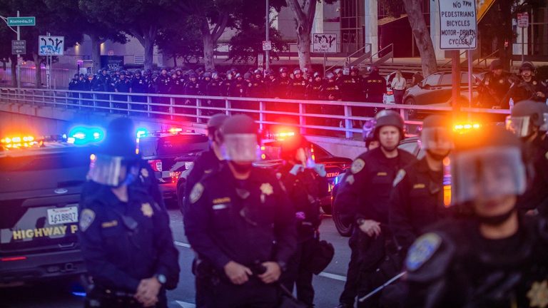 Violent Clashes Erupt Between Protesters and Police in Downtown LA
