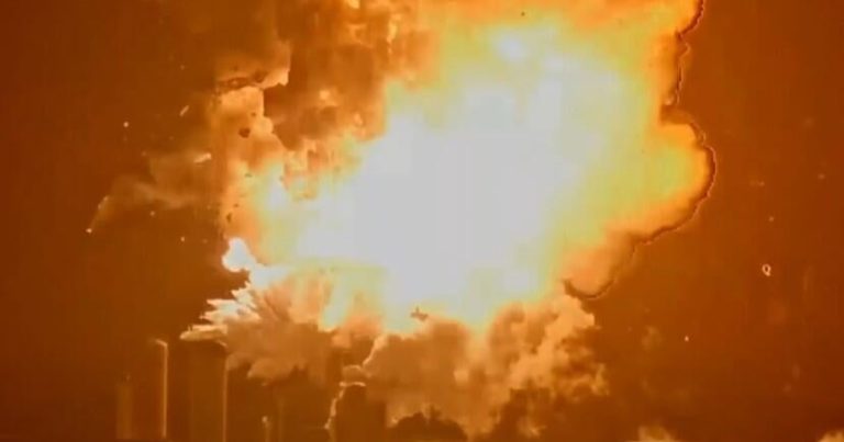 SpaceX Starship Upper Stage Explodes Ahead of Engine Test Firing