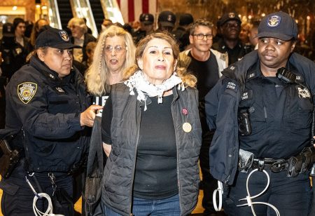 NYPD Detains Protesters Occupying Trump Tower Lobby Against ICE