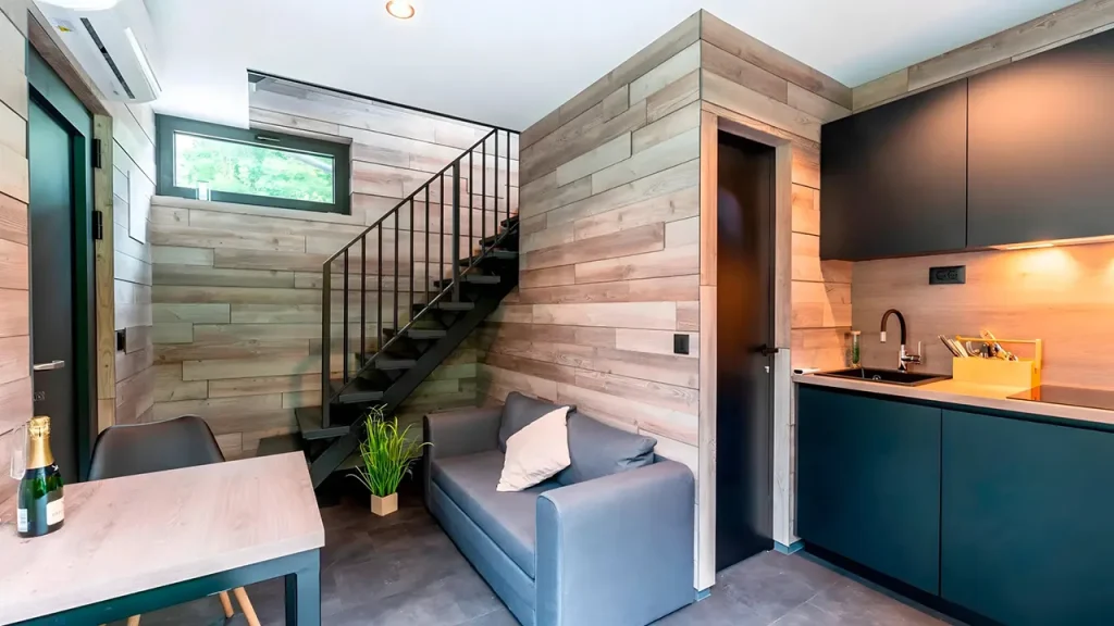 German Prefab Tower Introduces Skyline-View Tiny Homes Across Three Stories