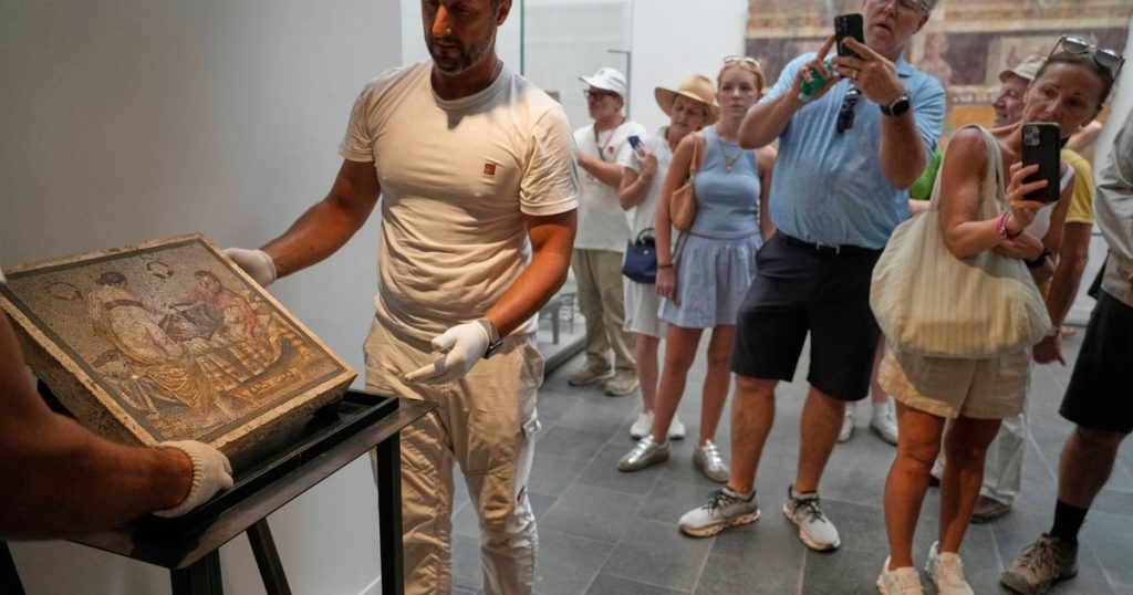 Stolen WWII Mosaic Returns to Pompeii After Being Taken by Nazi Captain