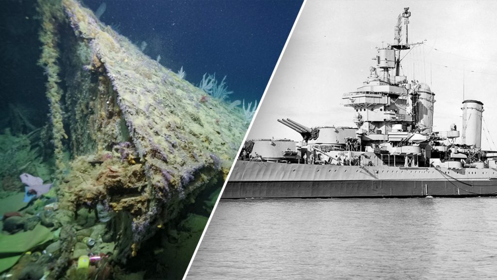 Historic USS New Orleans Bow Discovered 2,200 Feet Underwater After 80 Years