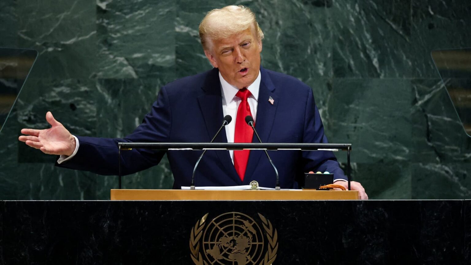 Trump Alleges UN Sabotage Involving Escalator and Teleprompter