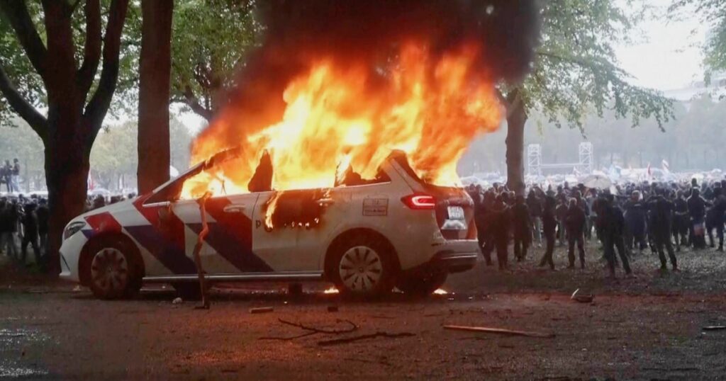 Violence Erupts at Right-Wing Demonstration in Netherlands Before Election