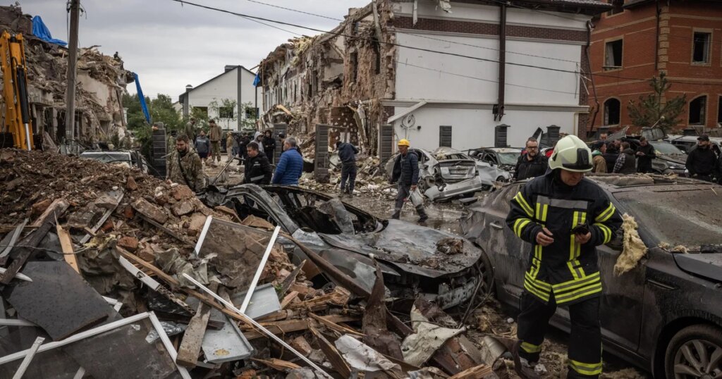 Russian Drone and Missile Strikes on Kyiv Result in Four Fatalities