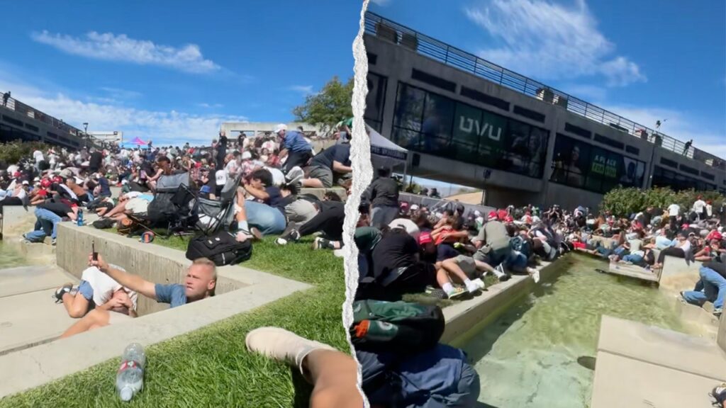 Witnesses Take Cover During Shooting Incident at Utah Event Featuring Charlie Kirk