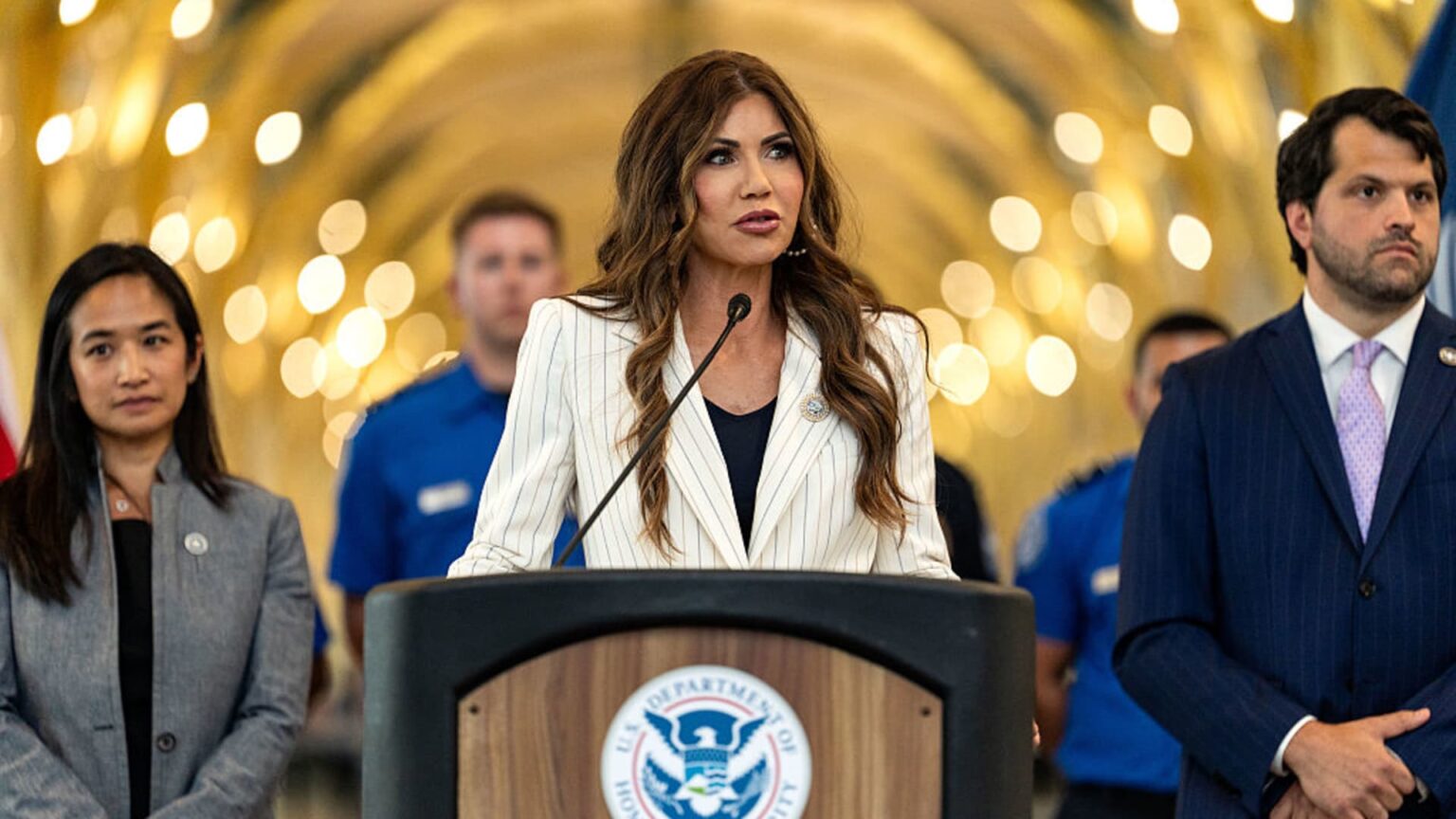Airports Ban Kristi Noem's Video Blaming Democrats for Shutdown