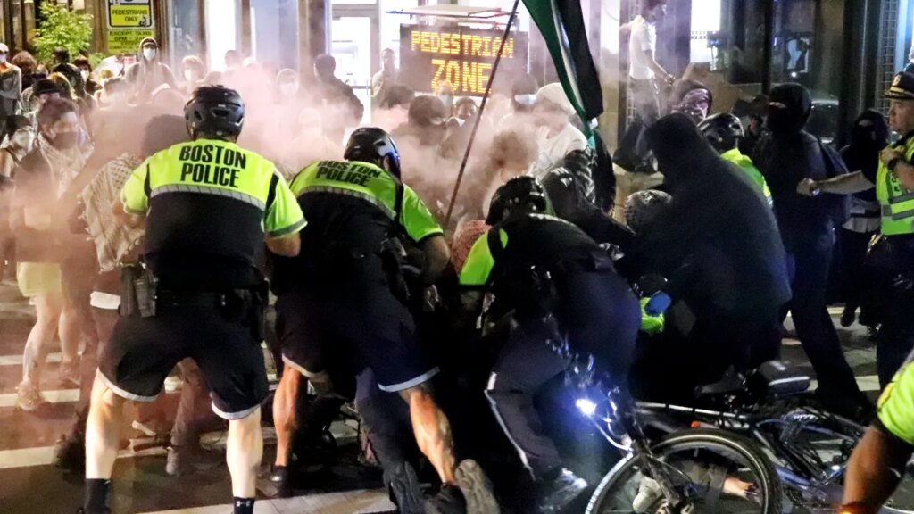 Boston Rioters Charged with Anarchy After Injuring Officers