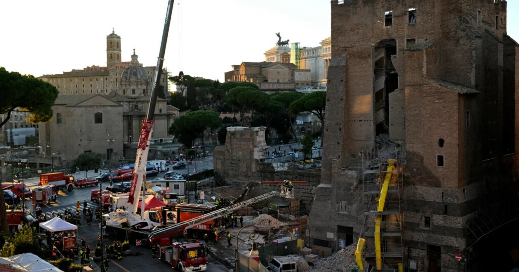 Worker Dies in Partial Collapse of Rome's Torre dei Conti During Renovation