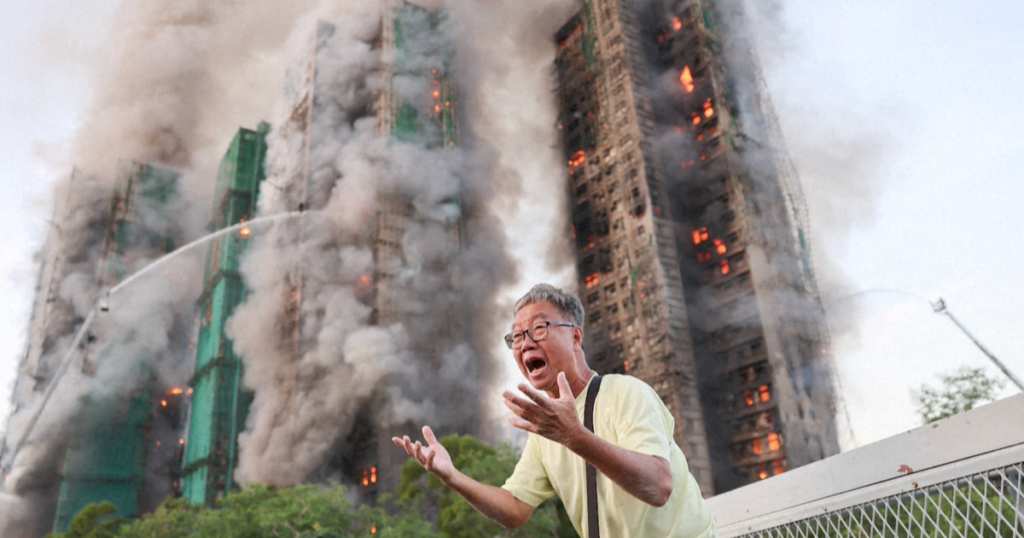 Fire in Hong Kong High-Rise Complex Claims 44 Lives, 279 Missing; 3 Arrested