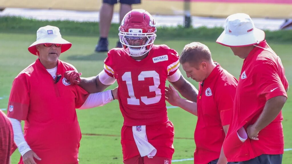 Chiefs Rookie Cyrus Allen Sustains Shin Bruise at Training Camp Chiefs Rookie Cyrus Allen Sustains Shin Bruise at Training Camp