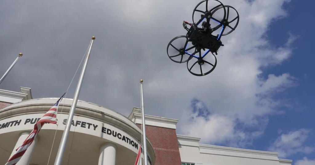 Schools Explore Use of Drones with Pepper Spray and Strobe Lights to Combat Shootings Schools Explore Use of Drones with Pepper Spray and Strobe Lights to Combat Shootings