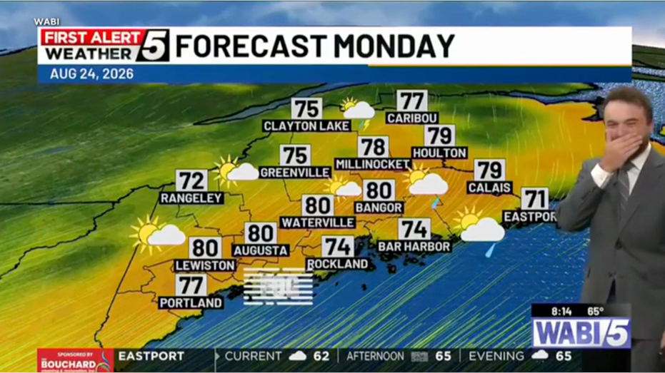 Maine Meteorologist’s Live TV Giggle Fit Goes Viral After Prank Backfires Maine Meteorologist’s Live TV Giggle Fit Goes Viral After Prank Backfires
