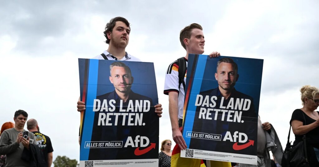 AfD Poised to Become Germany’s First Far-Right Party to Lead a State Since WWII AfD Poised to Become Germany's First Far-Right Party to Lead a State Since WWII