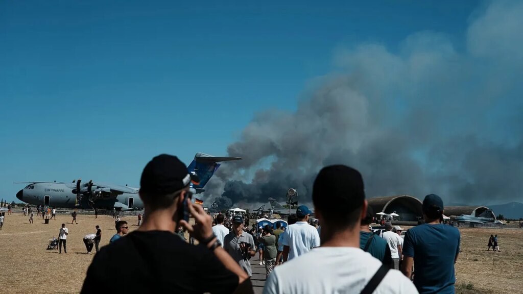 Greek Air Force Phantom F-4 Crashes During Athens Flying Week Air Show Greek Air Force Phantom F-4 Crashes During Athens Flying Week Air Show