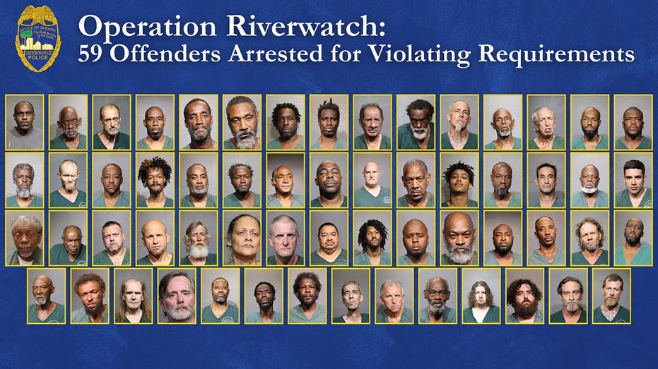 Jacksonville Operation Leads to 59 Arrests of Registered Sex Offenders