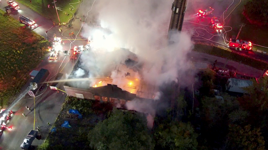 Firefighters Save Historic Godfather Church From Staten Island Warehouse Fire Firefighters Save Historic Godfather Church From Staten Island Warehouse Fire