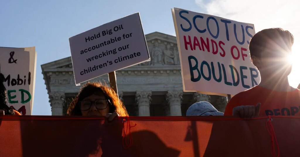 Supreme Court Considers Energy Companies' Challenge to Major Climate Change Lawsuit