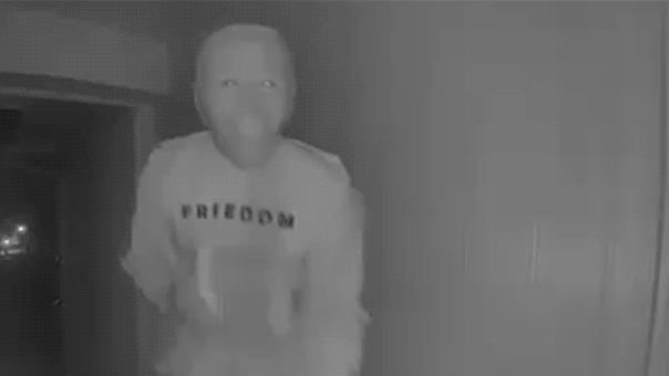 Masked Biden Visitor Eating Banana Prompts Texas Police Warning Masked Biden Visitor Eating Banana Prompts Texas Police Warning